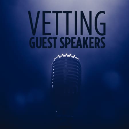 The Balancing Act: Vetting Guest Speakers While Keeping Open Dialogue